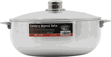 CALDERO ALUMINIO T/VI 30CM AC-6009P/7358