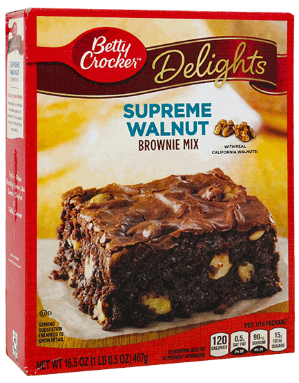 BETTY CROCKER BROWNIE W/WALNUT 16.5 OZ