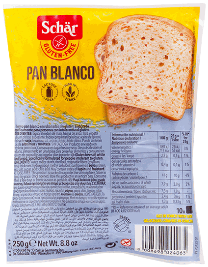 SCHAR PAN BLANCO S/G 250 GR