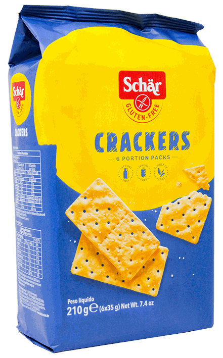SCHAR GF CRACKERS 6 PORTION PACK 210 GR