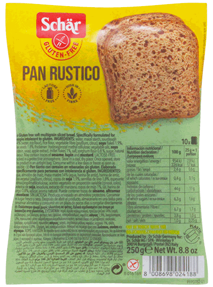 SCHAR GF PAN RUSTICO 250 GR