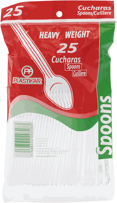 SUNNY PACK CUCHARA HEAVY WEIGHT CLEAR
