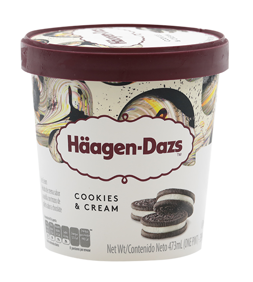 HAAGEN DAZS COOKIES & CREAM 16 OZ