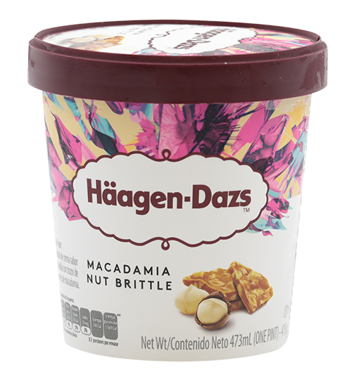 HAAGEN DAZS MACADAMIA BRITTLE 16 OZ