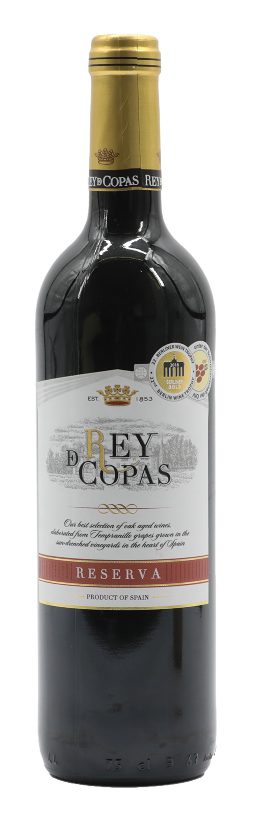 REY DE COPAS VINO RESERVA 75 CL