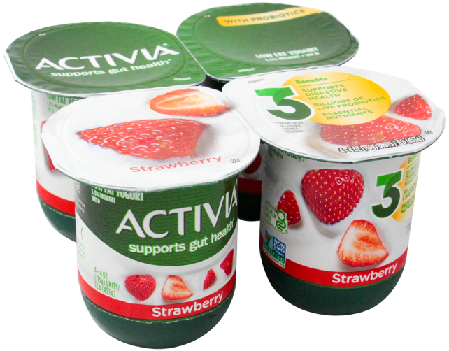 Dannon Activia Strawberry 4 Un4 OZ