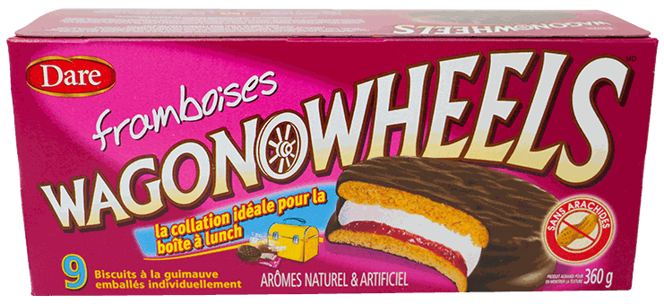 DARE WAGON WHEELS RASPBERRY 360 GR