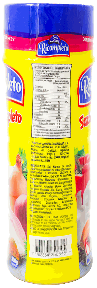 Sazon Completo En Polvo Ricompleto 300 GR - Precio en RD | SupermercadosRD