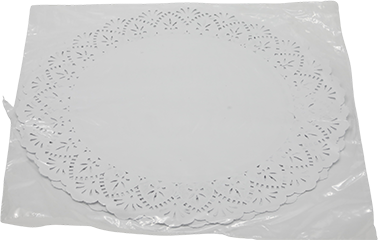 Doiles Blanco Redondo 35cmPAQ