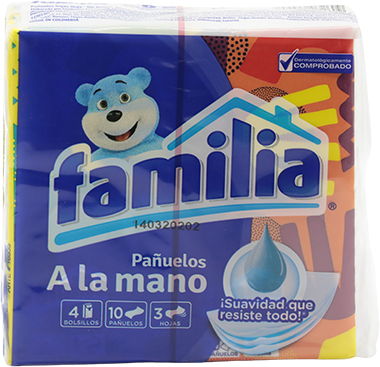 FAMILIA PA?UELO FACIAL BOLSILLO 4/1