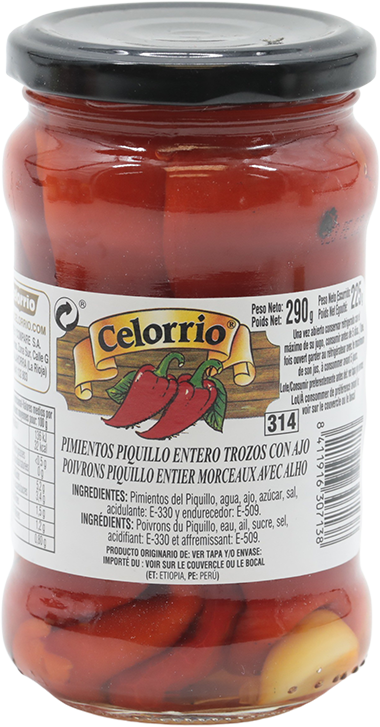 CELORRIO PIMIENTO PIQUILLO C/AJO 300G