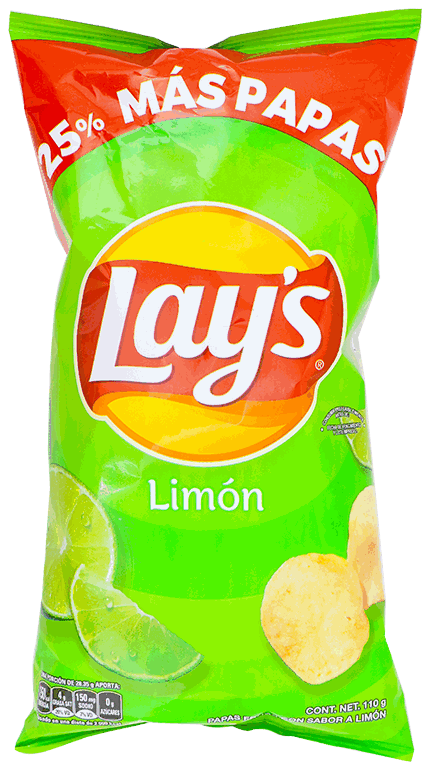 FRITO LAY PAPAS LIMONCITAS MEDIANA 110 G