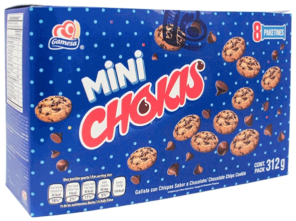 GAMESA MINI CHOKIS ( 1 CJA DE 8 UND)