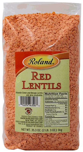 ROLAND DRIED SPLIT RED LENTILS 35 OZ