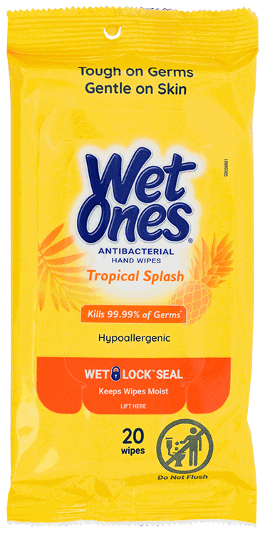 WET ONES TOALLITAS ANTIBAC TROP 20 UD.