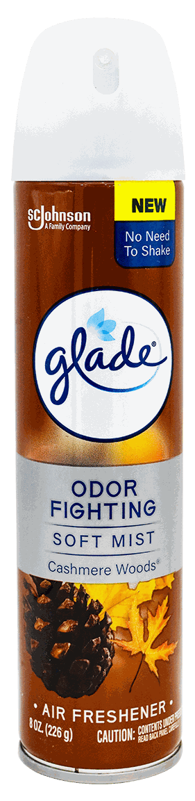 GLADE AEROSOL CASHMERE WOODS 8 OZ