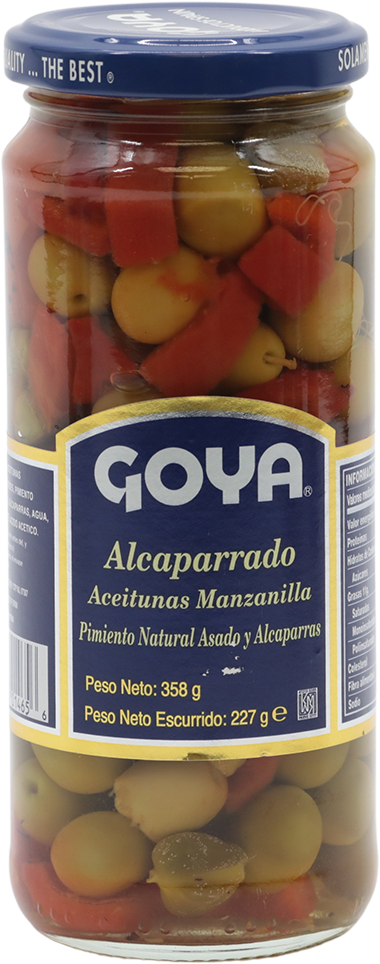 Goya Alcaparrado Con Pimienta Con Hueso358 GR