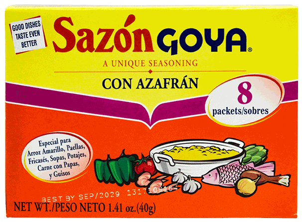 GOYA SAZON C/AZAFRAN 8/1.41 OZ