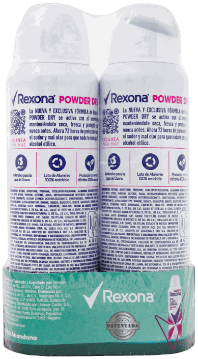 Desodorante Rexona Aer Ap Powder 2 Und 180 GR - Precio en RD ...