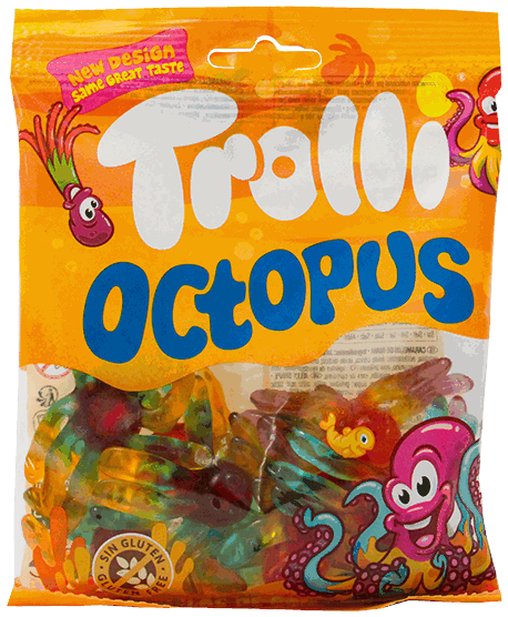 TROLLI CARAMELOS PULPOS 100 GR
