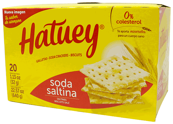 HATUEY GALLETAS SODA SALTINE 20 PAQ