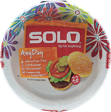 Solo Plato Decorado #1022 UND