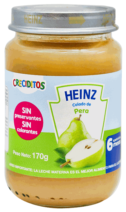 HEINZ COMPOTA CRECIDITOS PERA 170 GR