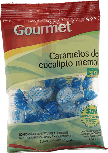 GOURMET CARAMELOS EUCAL.S/A 75 GR