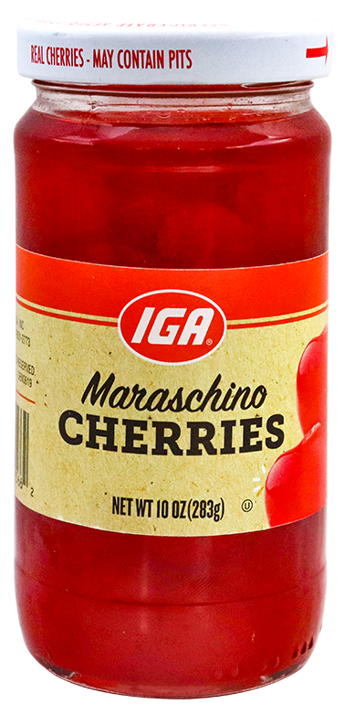 Iga Red Maraschino Cherry10 OZ