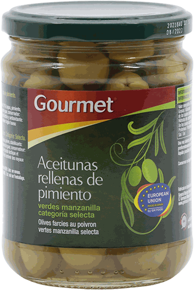 GOURMET ACEITUNAS RELL. PIM 420 GR
