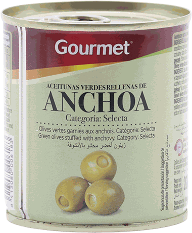 GOURMET ACEITUNAS RELL ANCHOA 200 GR
