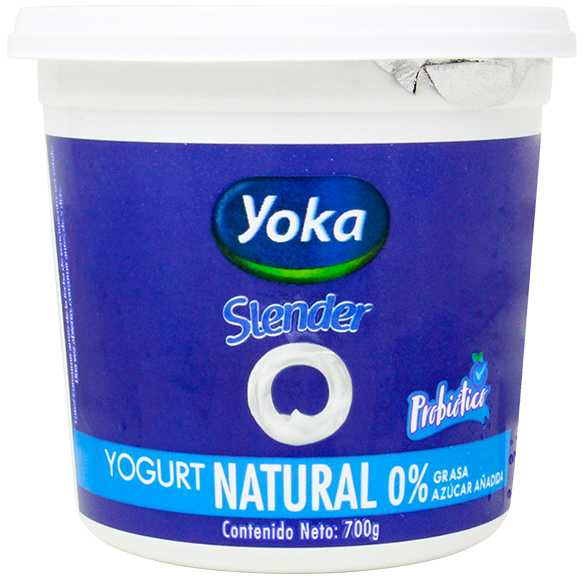 YOKA YOGURT SLENDER NATURAL 0% 700 GR