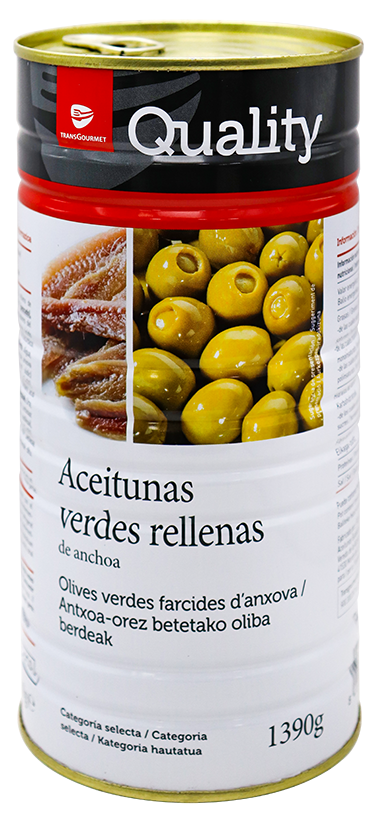 GOURMET ACEITUNAS RELL. ANCHOA 1390 GR