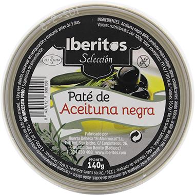 Iberitos Pate Aceituna Negras140 GR