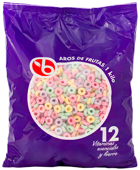 BRAVO CEREAL ARITOS FRUTA 1 KG