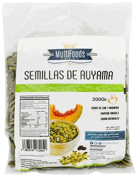 MULTIFOODS SEMILLA AUYAMA 200 GR