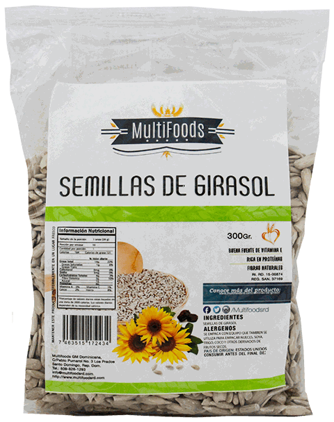 MULTIFOODS SEMILLA GIRASOL 300 GR