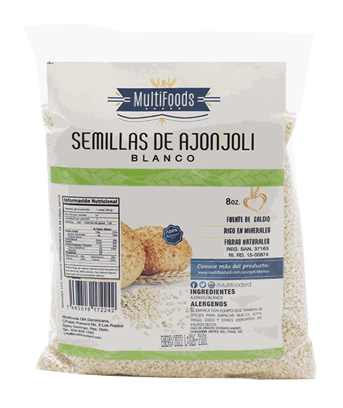 MULTIFOODS AJONJOLI BLANCO 8 OZ