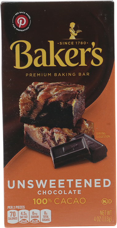 BAKER UNSWTND CHOC 4 OZ