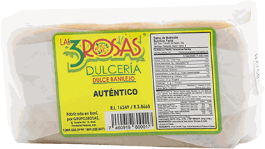 LAS 3 ROSAS DULCE LECHE AUTENTICO 8 OZ