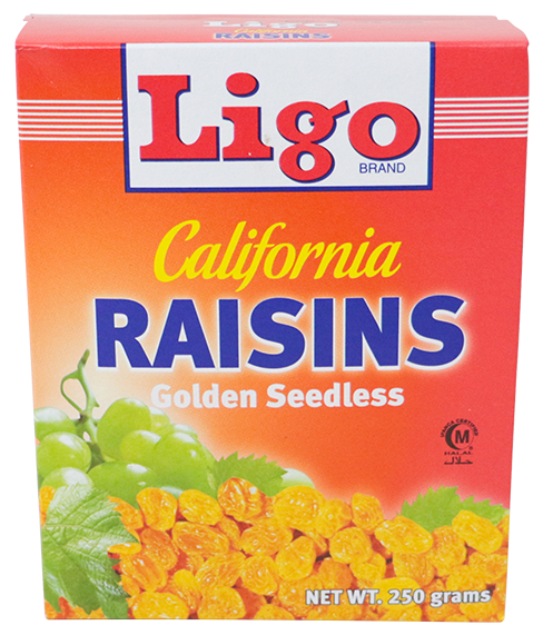 Ligo Uvas Pasas Doradas S/s250 GR