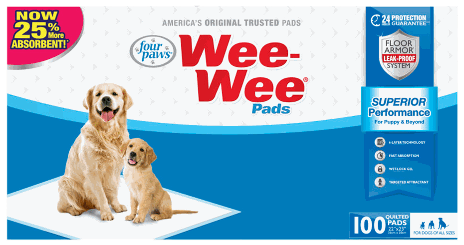 FOU PADS WEE WEE 100PK BOX