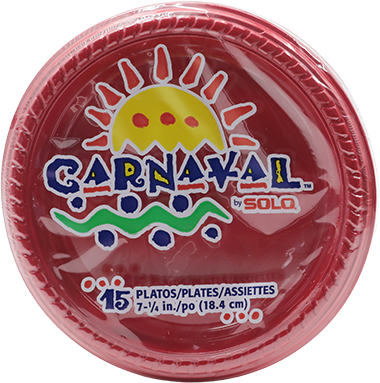Solo Carnaval Plato Rojo #715 UND