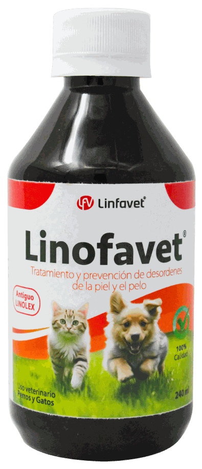LINOFAVET VITAMINAS PERROS/ GATOS 120 CC 240ml