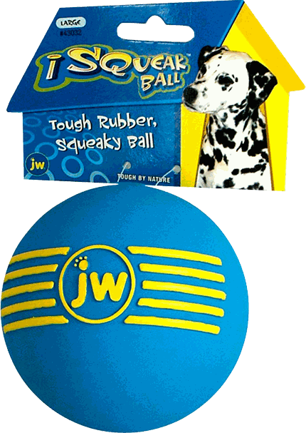 JWP TOY ISQUEAK BALL LG