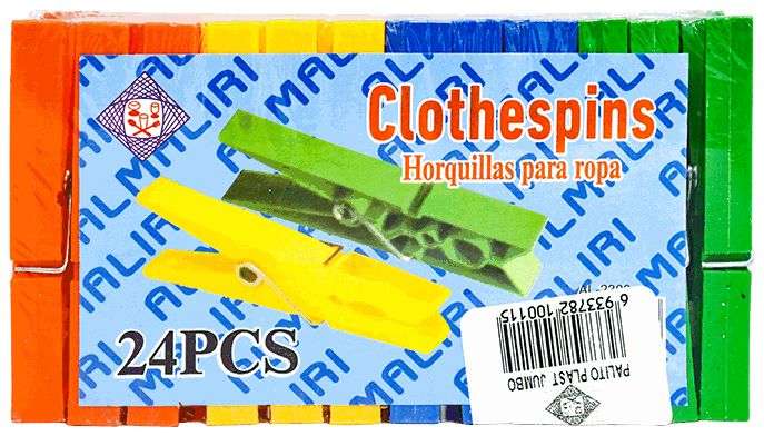 PALITO ROPA PLASTICO JUMBO 24/1