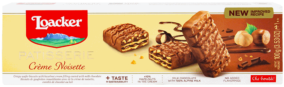 LOACKER PASTICCERIA CREME NOISETT 100 GR