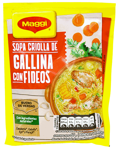 MAGGI SOPA GALLINA C/FIDEOS 60 GR