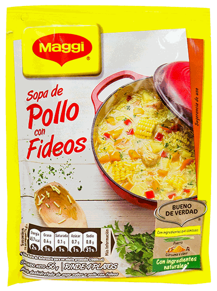 MAGGI SOPA POLLO/FIDEOS 60 GR