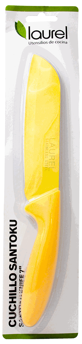 LAUREL CUCHILLO 8PG SANTOKU COLORS PG764